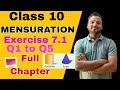 Mensuration | Chapter 7 | part 1 |Ex 7.1 | SSC board| full explanation | by SHABBIR SIR 