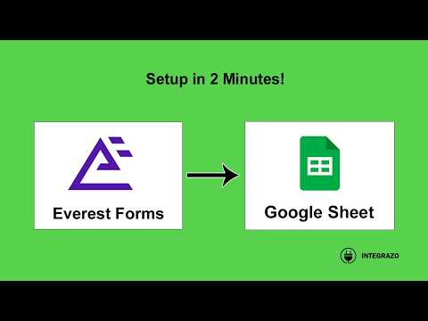 Everest Forms to Google Sheets Integration in WordPress (Free Plugin) | Integrazo Automator