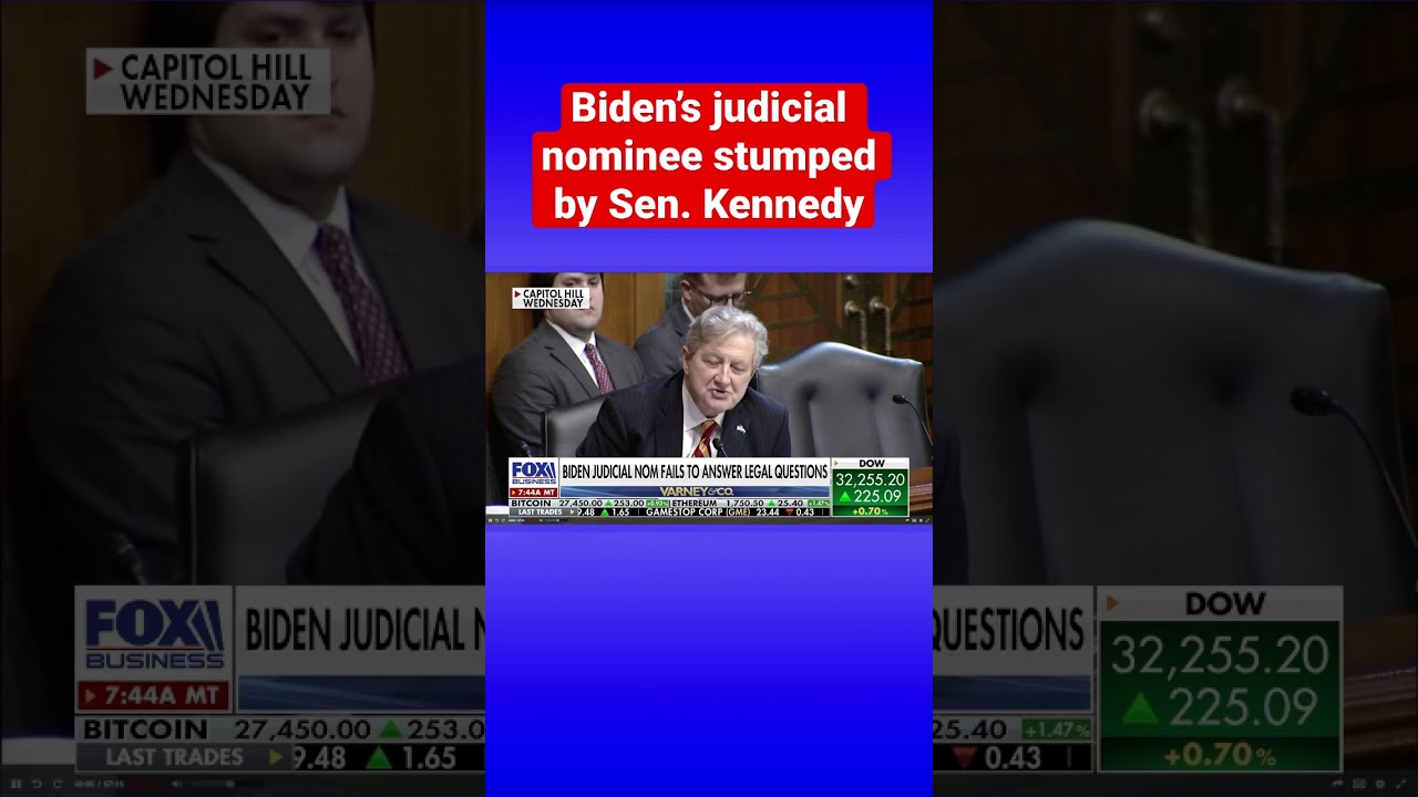 Biden’s federal judge pick confronted after failing to define legal term #shorts