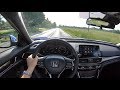 2019 Honda Accord 2.0T Sport 6-Speed Manual - POV Test Drive (Binaural Audio)