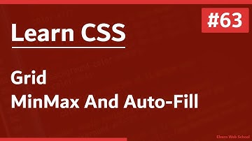 Learn CSS In Arabic 2021 - #63 - Grid - Min, Max And Auto Fill