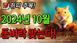 돈벼락 맞는 10월 쥐띠 운세ㅣ풍수ㅣ개운법ㅣ로또ㅣ대운ㅣ운명ㅣ노년