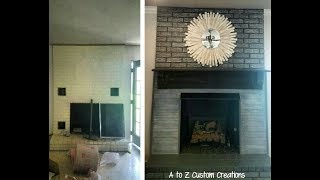 Painting Brick- A Fab Fireplace Makeover!