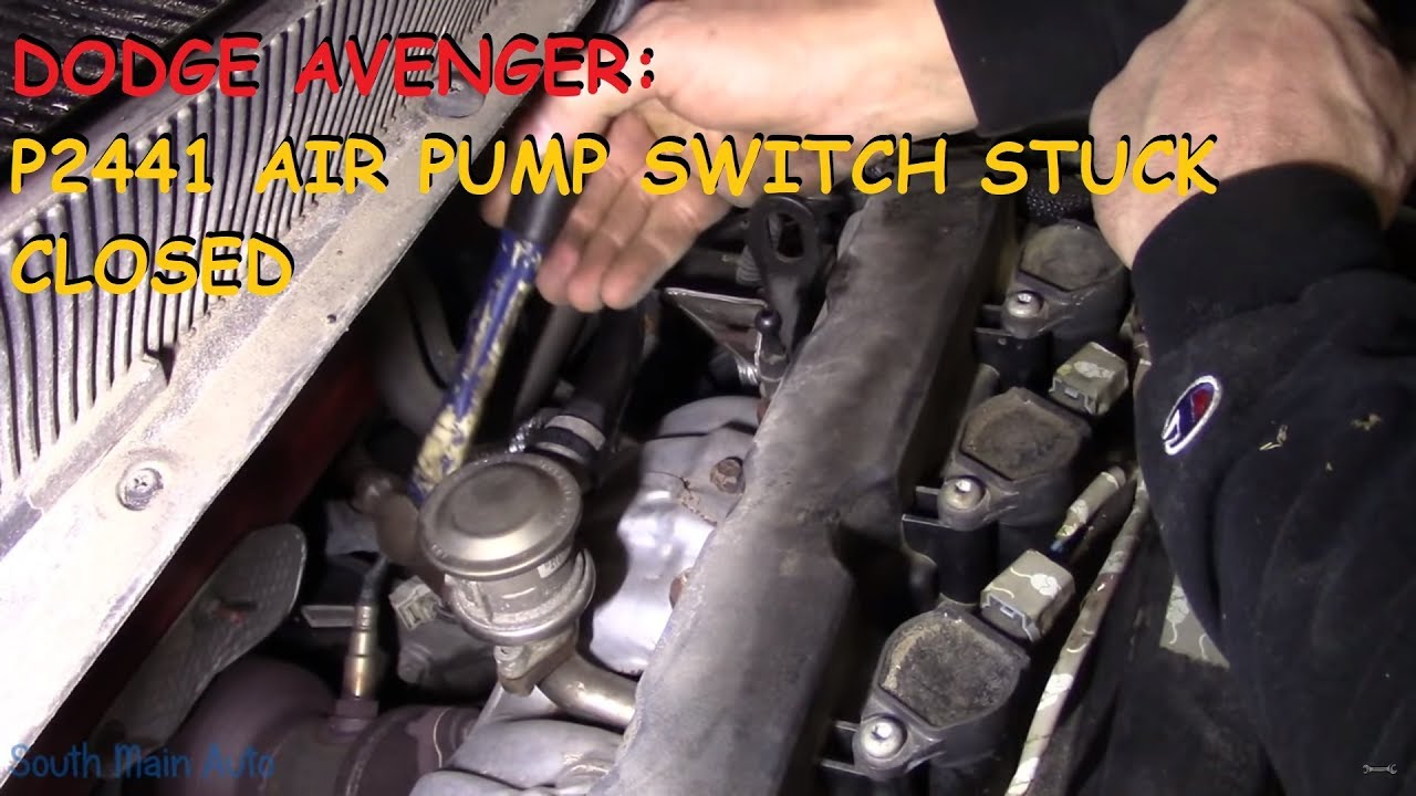 Dodge Avenger: P2441 AIR Pump Switch Valve Stuck Closed
