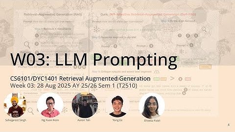 03: LLM Prompting – Retrieval Augmented Generation (CS6101 WING.NUS)