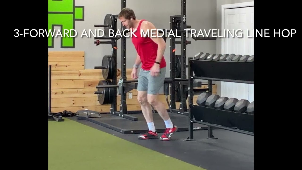 3-Forward and Back Medial Traveling Line Hop
