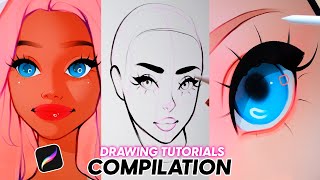 Drawing Tutorials COMPILATION by Alicja Nai | iPad Pro, Procreate