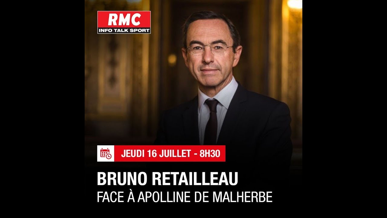 Bruno Retailleau répond aux questions d'Apolline de Malherbe à 8H30 sur