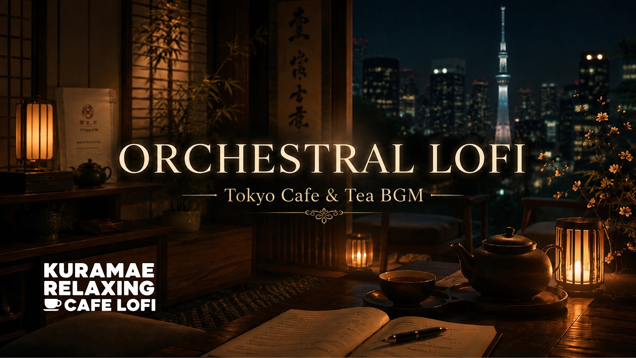 orchestral lofi 🌙 tokyo cafe & tea bgm for study, sleep, work
