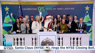 The 95th Annual NYSE Christmas Tree Lighting Rings the NYSE Closing Bell