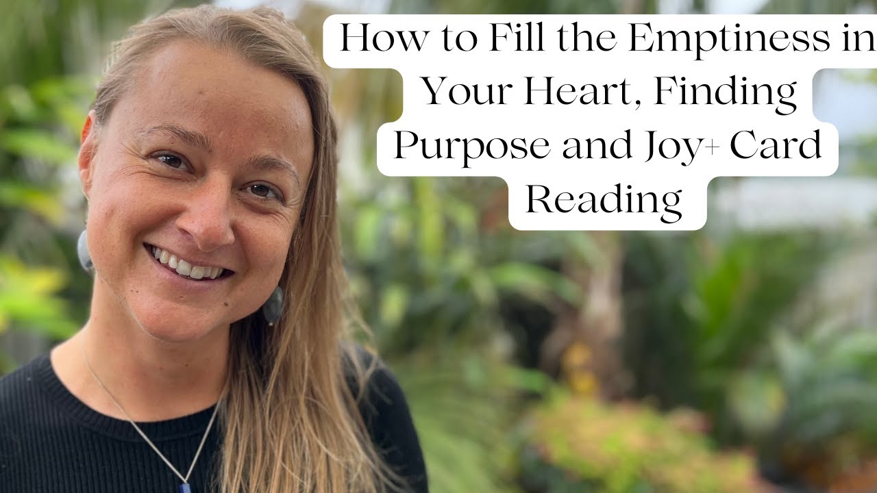 How to Fill the Emptiness in Your Heart, Finding Purpose and Joy+Card ...