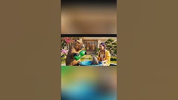 Capybara cùng Chị Rumi giúp bà tắm con rái cá và cái kết #capybara #rumi