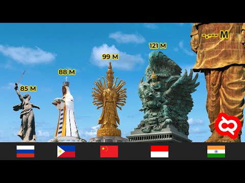 Video: Patung tertinggi di Rusia. Patung terkenal Rusia. Sebuah foto