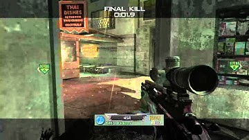 Modern Warfare 3 - MSR Silent shot final kill