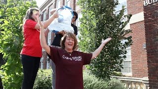 Meredith College President takes the ALS Ice Bucket Challenge