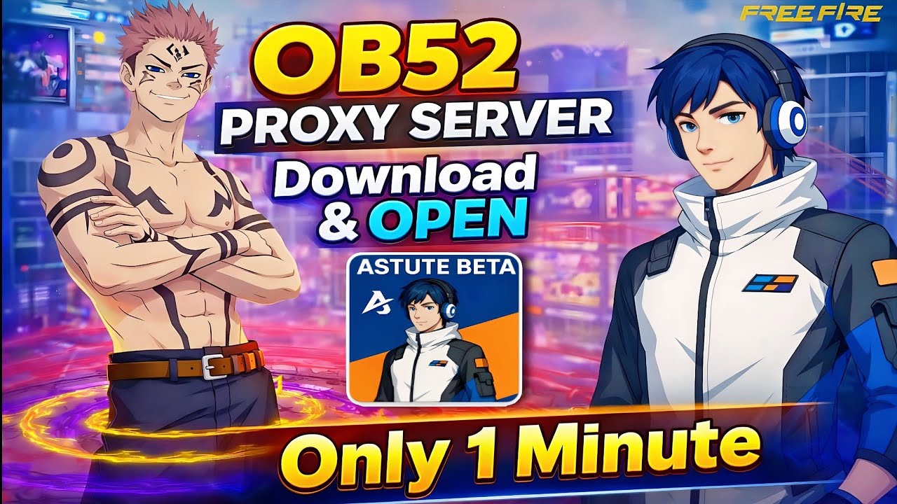 Free Fire OB52 Proxy Server Explained 🔥 | Download & Open in 1 Minute | Diamond Use Tips