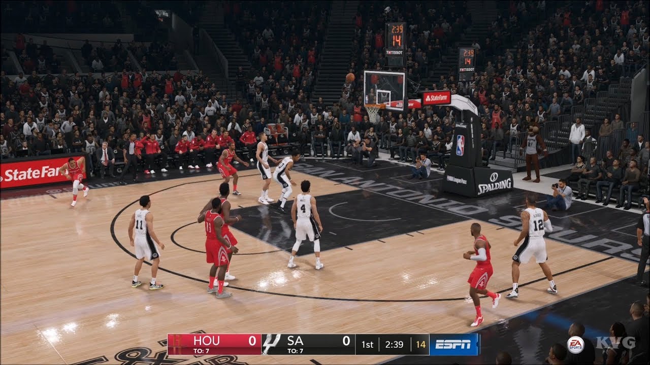 NBA Live 19 - San Antonio Spurs vs Houston Rockets - Gameplay (HD) [1080p60FPS]