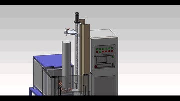 Vertical induction  quenching machine for shaft