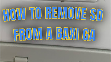 BAXI GA-SD CODE REMOVAL