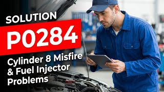 How To Fix P0284 OBD II Error Code - Cylinder 8 Misfire And Fuel Injector Problems