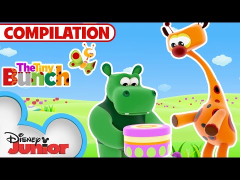 Fun and excitement with the Tiny Bunch | | Kids Songs & Nursery Rhymes | @disneyjunior
