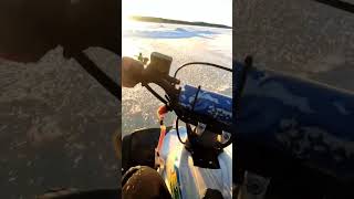 moment before disaster☀️ #viral #bse125cc #fry #dirtbike #snow #momentbeforedisaster #perkele