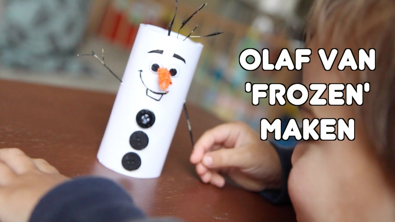 Frozen's Olaf Knutselen! | Sneeuwpop van toilet rol | Christmaholic.nl