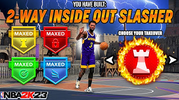*NEW* 2-WAY INSIDE OUT SLASHER BUILD is DOMINANT in NBA 2K23! OVERPOWERED DEMIGOD BUILD! Best Build!