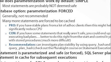 Statement Execution and the Plan Cache