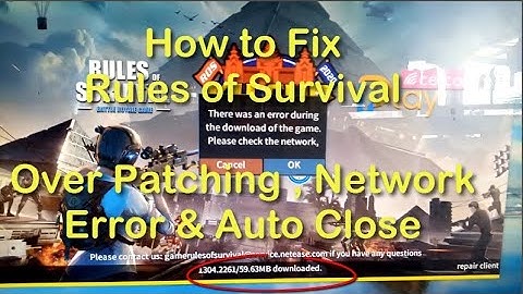How to Fix ROS Network Error Over Patching 2020