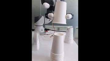 3-Finger Robot Gripper - Handling of stacked disposable cups (cobot RB5)