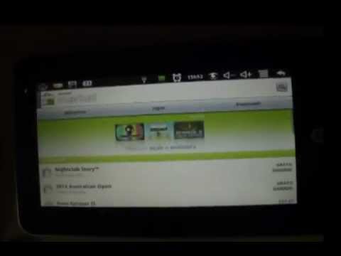 video aula tablet android 2.2 como baixar jogos e instalar