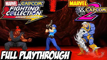 MARVEL vs CAPCOM Fighting Collection "MARVEL VS CAPCOM 2 - CABLE/AKUMA/JILL" Playthrough Gameplay