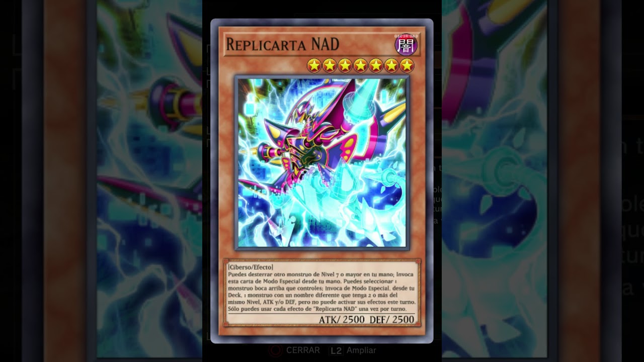 Yugioh Replicarta Nad Carta Tipo Oscuridad