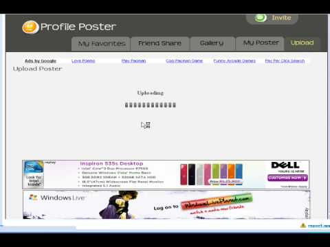 Upload or Add Poster in Orkut Profile