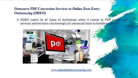 PDF Conversion Services, India | Online Data Entry Outsourcing (ODEO)