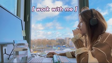 1-hour work with me (no music, no break) keyboard ASMR, office ambience