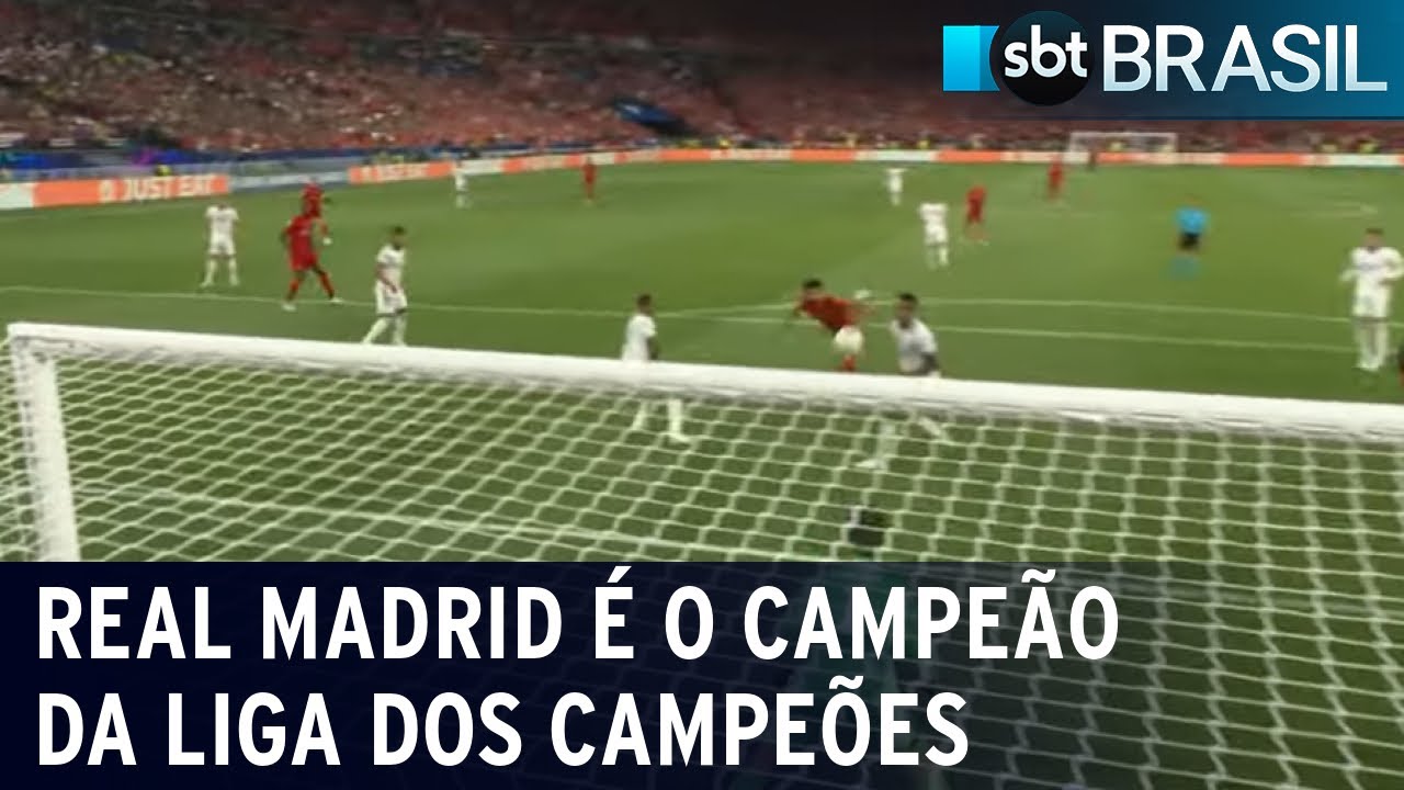 Com gol de Vini Júnior, Real Madrid conquista a Liga dos Campeões | SBT Brasil (28/05/22)