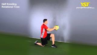 Half Kneeling Rotational Toss