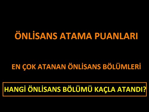 ÖNLİSANS ATAMA PUANLARI AÇIKLADI-KPSS 2023/2 EN ÇOK ATANAN ÖNLİSANS BÖLÜMLERİ)EN DÜŞÜK KPSS PUANLARI