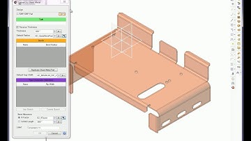 Convert to Sheet Metal Part in Alibre Design (Legacy Interface)