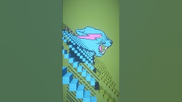 Satisfying Minecraft Sand Art - Mr Beast logo #shorts #minecraft #mrbeast