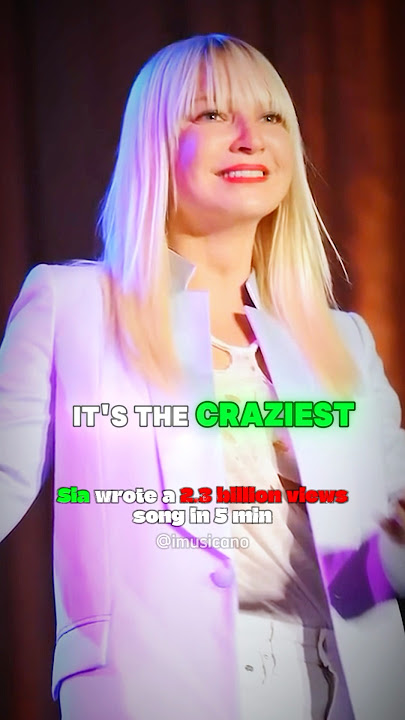 Sia wrote DIAMONDS in 5 minutes and gave it to rihanna #sia #music #pop #rihanna