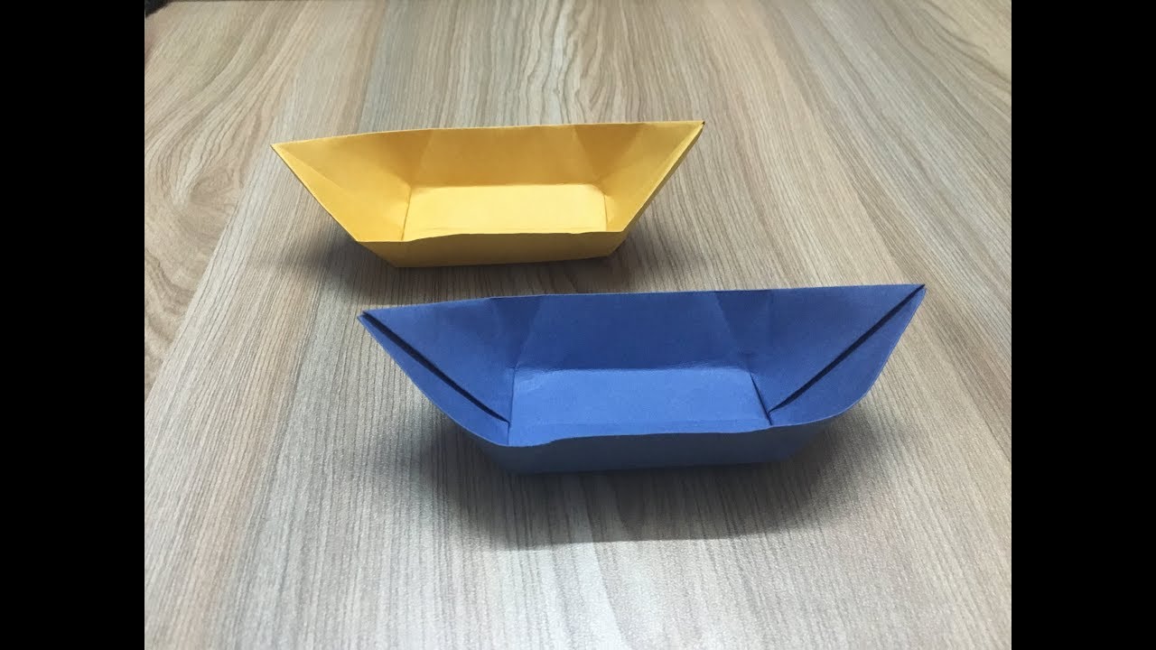 How to make a paper Boat Canoe Easy Fun Crafts for Kids 