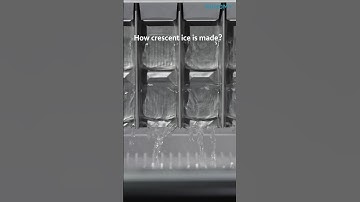 How crescent ice is made?Let’s see… #euhomy #ice #icemaker #crescentice #icemachine