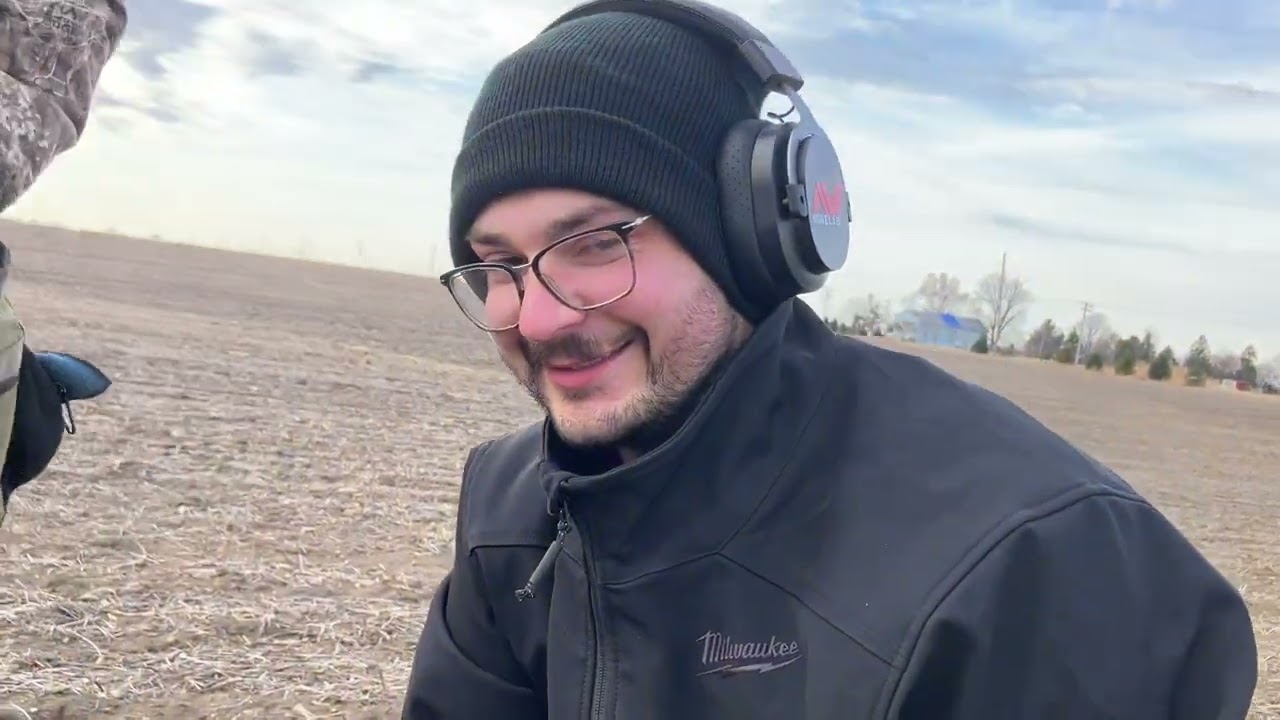 Field detecting Feb 28,2026 Dominic with his oldest coin