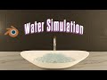 Blender Water Simulation Project - Washbasin Scene