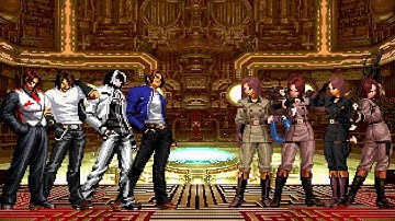[KOF Mugen] Kyo Kusanagi Team vs Whip Team