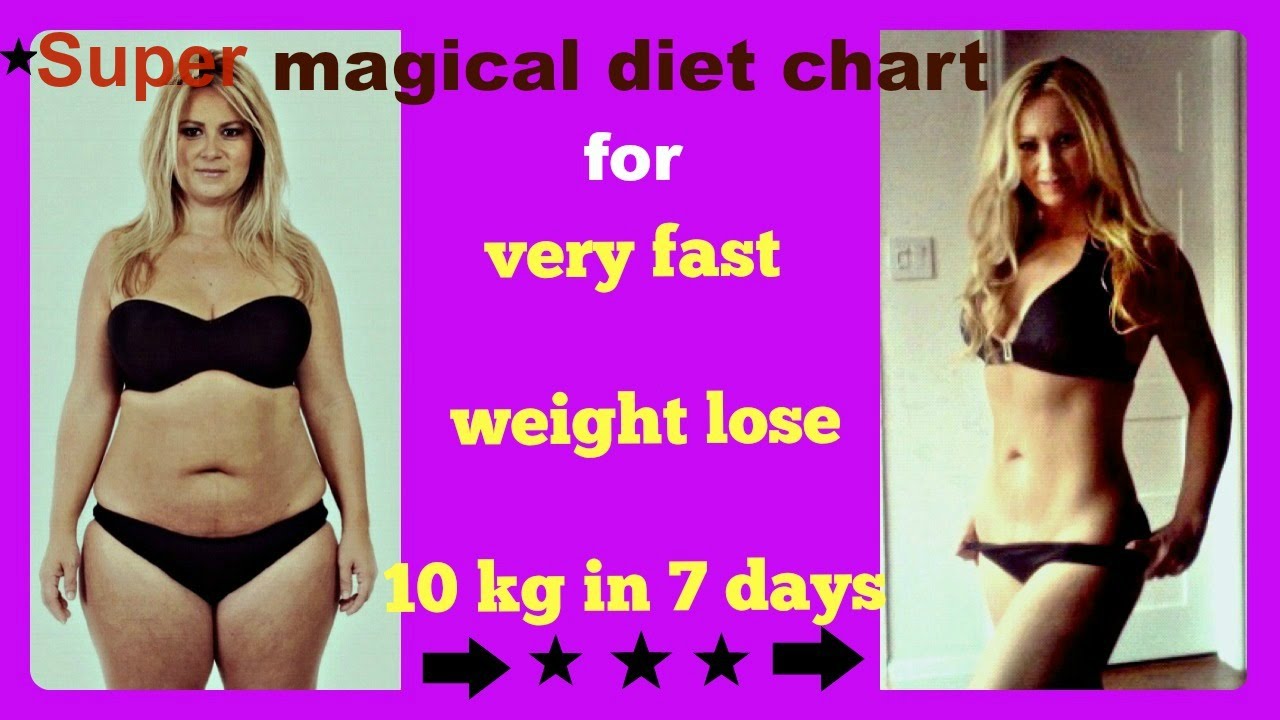 how to loose 10 kg weight in 7 days