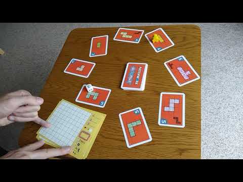 Patchwork Doodle board game - how to setup play and review * Amass Games * Uwe Rosenberg cards write